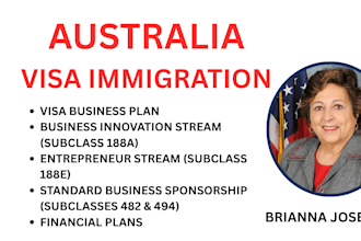 write a comprehensive australia immigration business plan