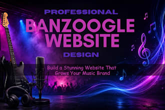 design bandzoogle website, music entertainment website, dj band artist website