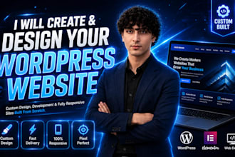 create a modern and mobile friendly wordpress website