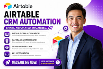 setup airtable crm automation database dashboard zapier api integration