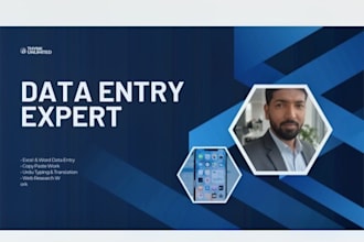 do professional data entry and copy paste work