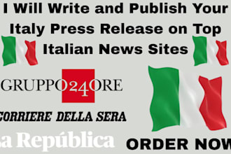 write and publish your italy press release on top italian news sites