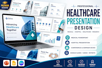design healthcare presentation, medical powerpoint, hospital presentation