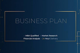 write a professional business plan