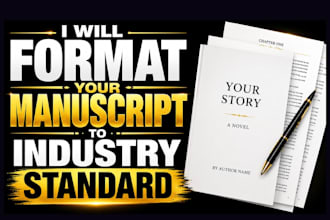format your manuscript to industry standard