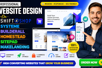 shift4shop systeme   builderall homestead sitepad makelanding website design