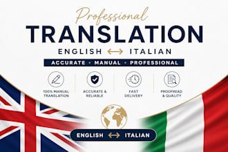 professionally translate english and italian