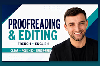 proofread and edit your english or french text