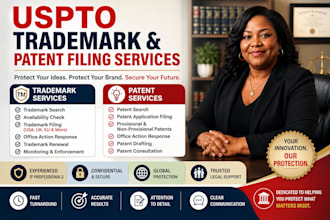 file your uspto trademark and patent application