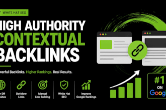 build high authority contextual backlinks, high DR dofollow SEO link building