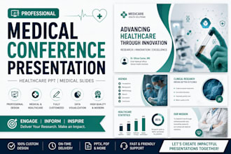 create medical presentation, scientific PPT, healthcare conference slides