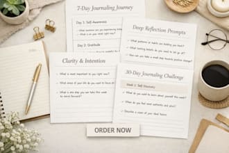 write you personalised journaling prompts tailored to your life and goals