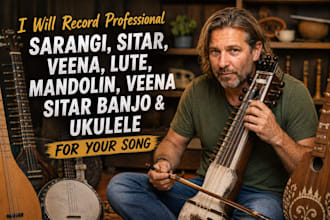 record prol sarangi sitar veena lute mandolin banjo ukulele for your song