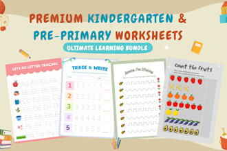 design kindergarten worksheets for the kids