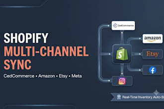 setup shopify sales channel cedcommerce amazon etsy facebook instagram multifeed
