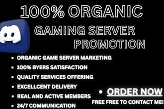 fivem server promotion, minecraft, roblox, dayz, rp, discord server growth