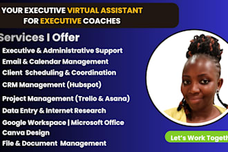 be your virtual assistant for coaches and consultants