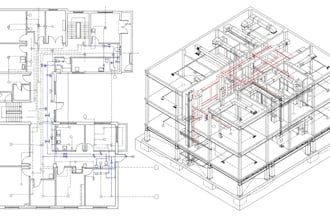 do architectural, electrical, plumbing and hvac plans, mep
