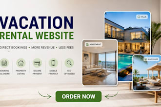 design vacation rental website, airbnb, vrbo, direct booking website