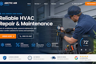 design wix hvac website hvac maintenance air conditioning repair company website