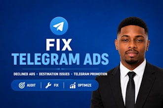 fix telegram ads, declined ads, ad destination, telegram ads, telegram promotion