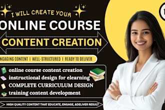 be online course content creation for coaches and training companies