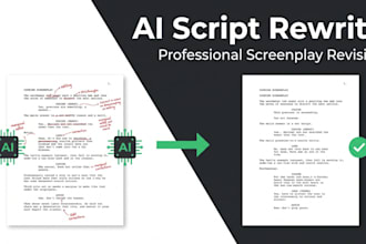rewrite revise your ai assisted movie script TV screenplay screenwriting doctor