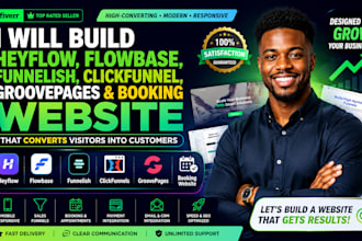 setup heyflow flowbase funnelish clickfunnel sites groovepages booking  website