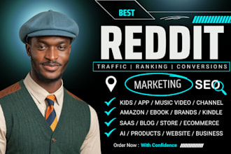 promote ai kid music video or amazon kindle book web app using reddit seo posts