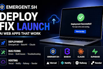 deploy emergent sh base44 claude cowork app fix emergent sh bugs hosting webapp