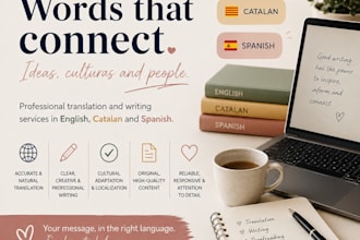 translate or write from english to spanish and catalan