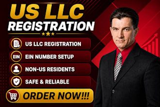 do usa llc registration and ein number US resident and non residents in 72 hours