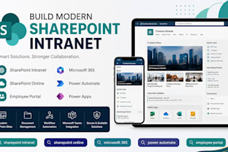 sharepoint intranet, sharepoint online, microsoft 365 portal and power automate