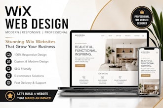 design a professional, responsive wix website