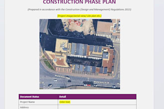prepare professional construction phase plan cpp