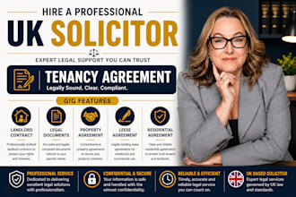 draft tenancy agreement, landlord contract and legal documents as a UK solicitor