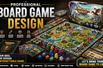design board game, card game, tabletop game, tcg, rulebook