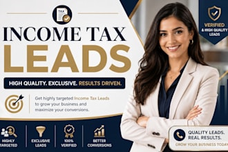 income tax leads logo tax preparation finance bookkeeping lead income tax leads
