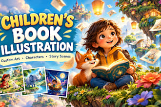 children story book illustration children story children story book illustration
