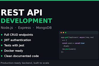 build a rest API with node js, express and mongodb