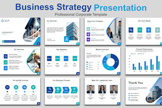 business presentation and pitch deck design