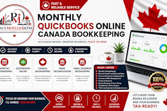 manage monthly quickbooks canadian bookkeeping reconcile bank small businesses
