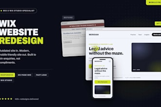 redesign your wix website into a modern mobile friendly business site