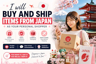 your japan personal shopper and visit local stores to buy products