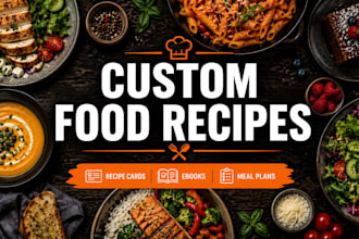 create custom food recipes recipe cards and recipe ebooks