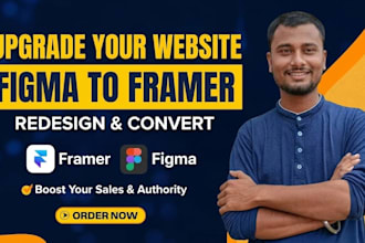 convert figma to framer or redesign your website in framer
