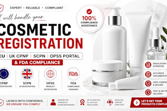 handle your cosmetic registration on eu uk cpnp scpn opss portal fda compliance