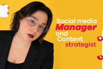 be your social media manager and content strategist