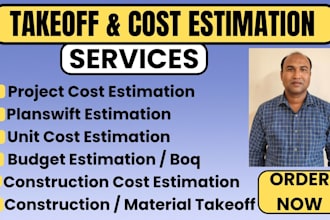 do drywall roofing flooring concrete construction takeoff and unit cost analysis