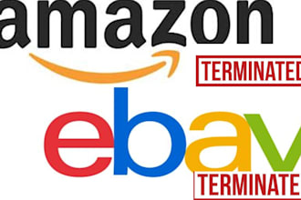 reinstate your ebay, amazon, walmart deactivated, terminated account